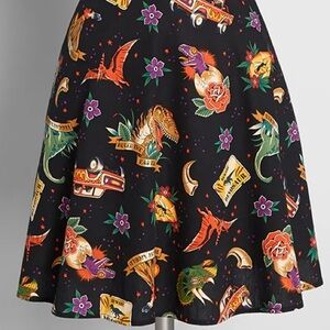 ModCloth Tattoo Time Warp Mini Skirt NWT